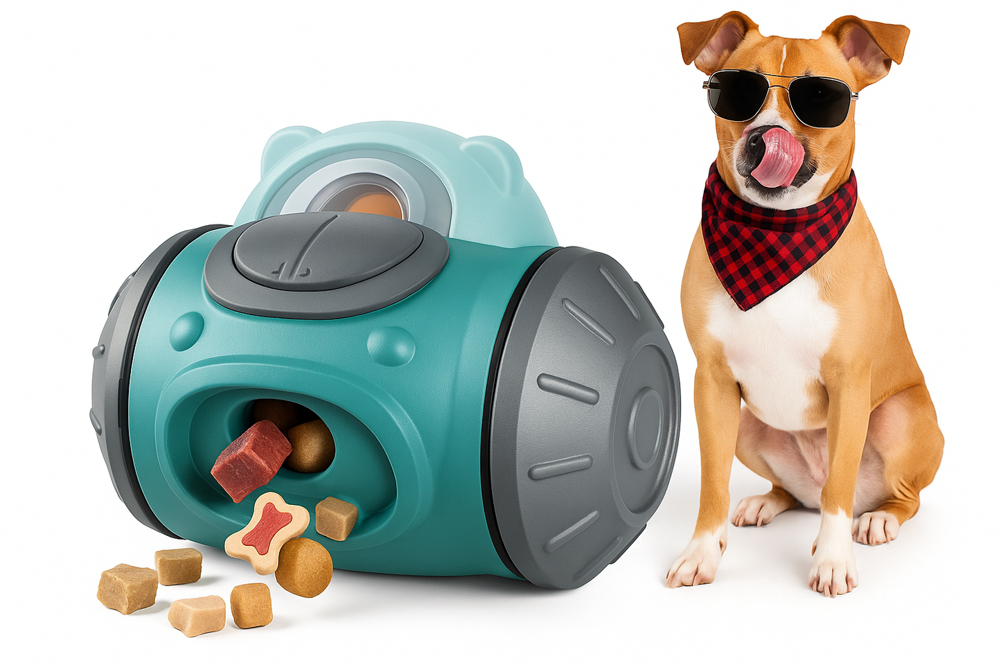 Interaktywny robotyczny dozownik karmy dla psów i kotów