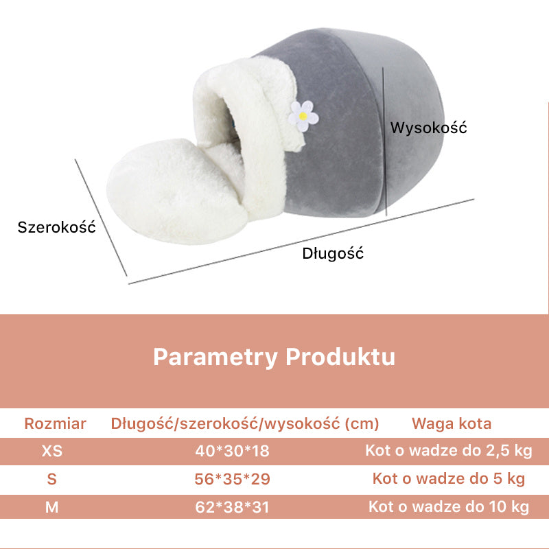 Przytulny domek i legowisko 3 w 1 – oaza spokoju dla Twojego pupila