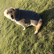 Dwustronna polarowa kurtka dla psa na jesień i zimę