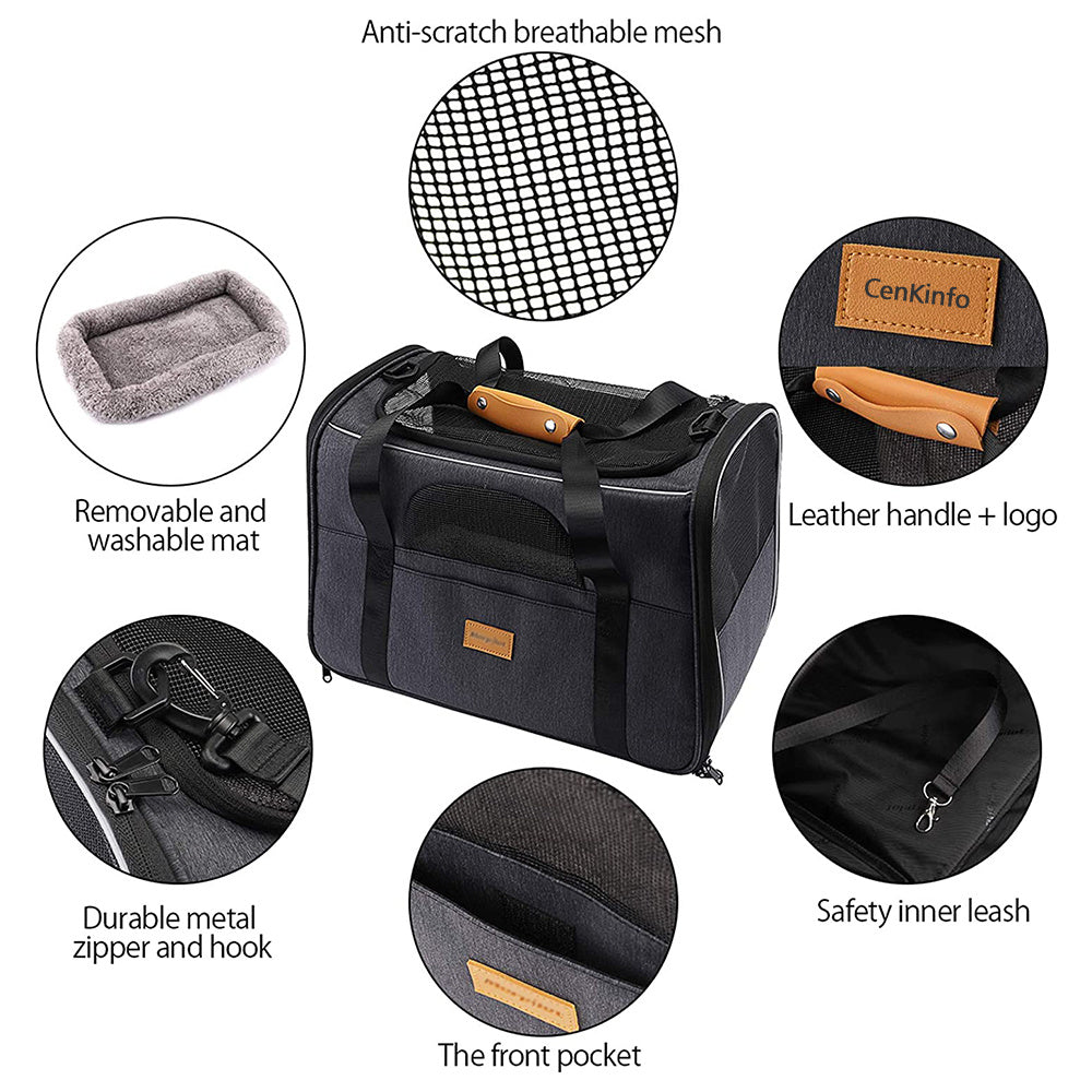 Miękka składana torba transportowa dla psa i kota