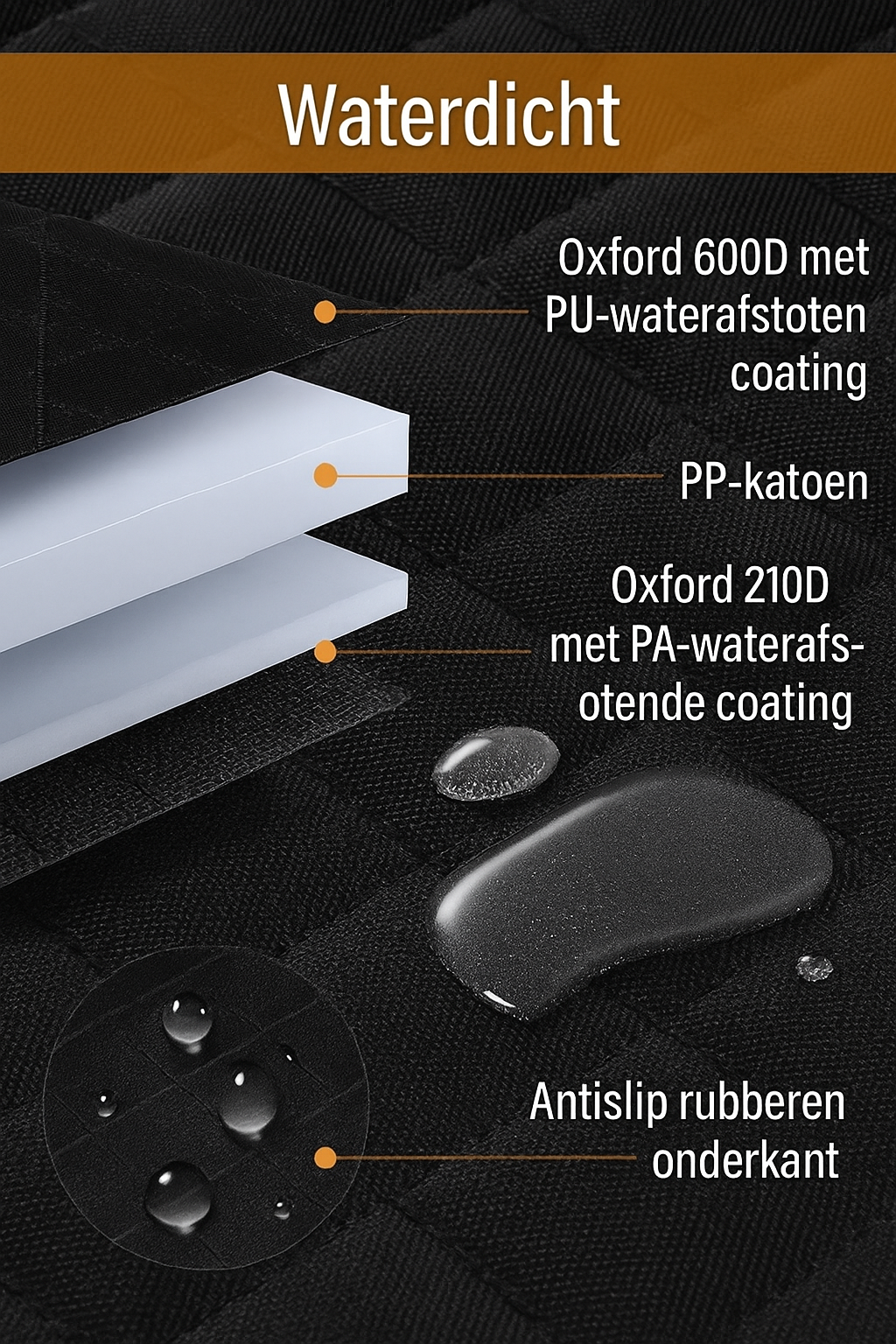 Premium wodoodporny i odporny na zarysowania koc dla psa do samochodu i na kanapę