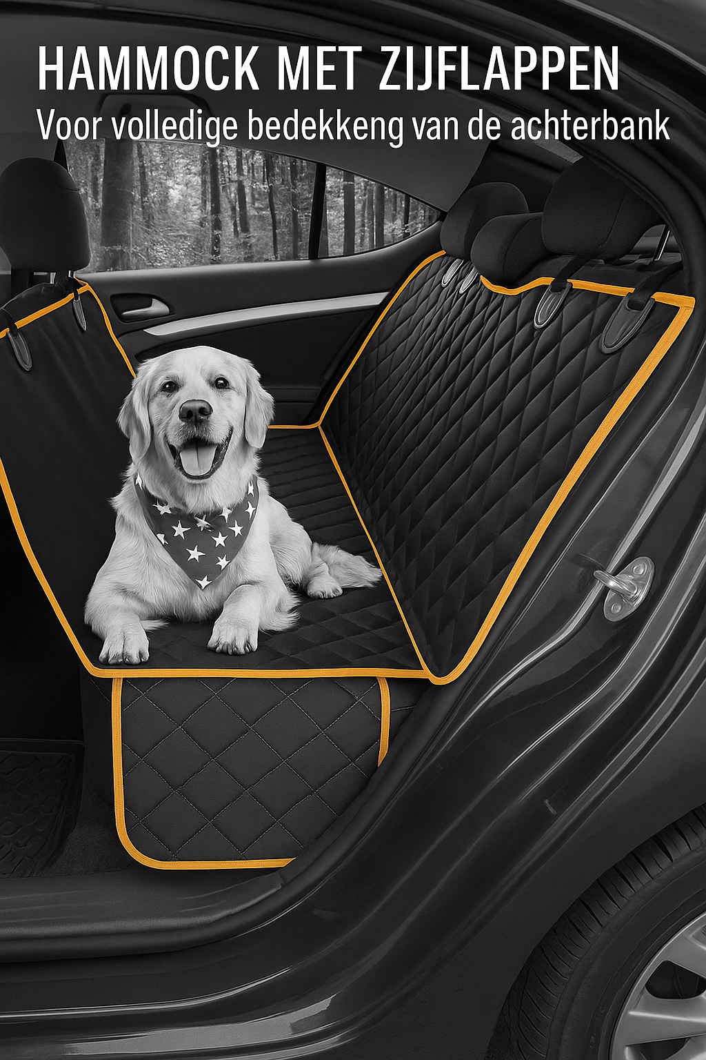 Premium wodoodporny i odporny na zarysowania koc dla psa do samochodu i na kanapę