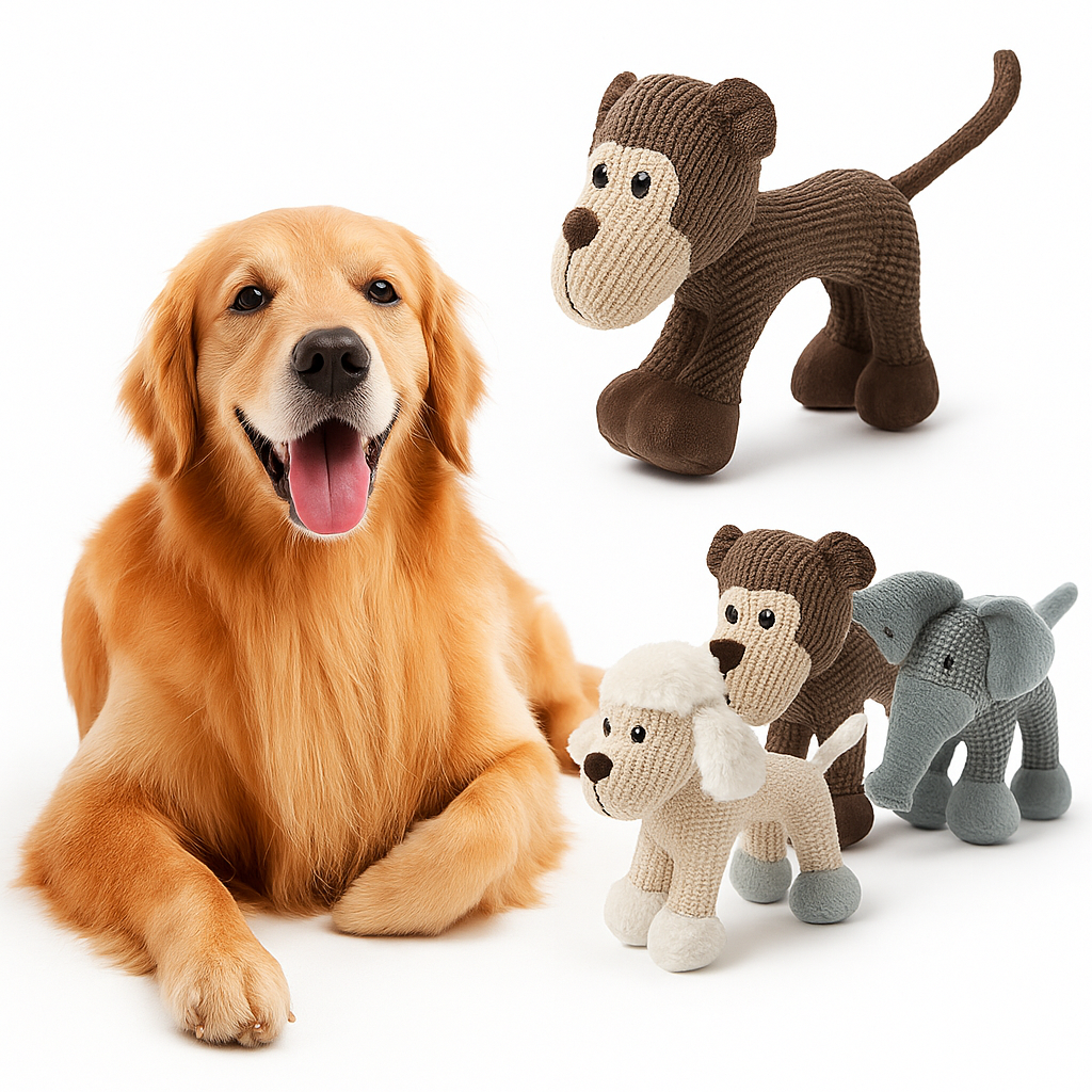 Trwała pluszowa piszcząca i odporna na gryzienie zabawka dla psa