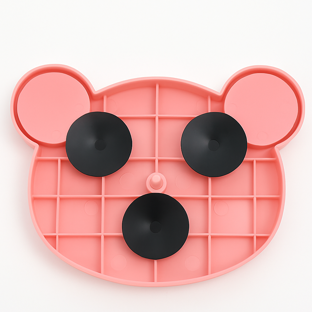 Interaktywna miska na karmę i zabawka-puzzle z antypoślizgową podstawą do powolnego jedzenia