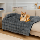 Luksusowe, zmywalne legowisko dla psa z pluszowym pokrowcem