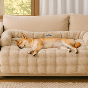 Luksusowe, zmywalne legowisko dla psa z pluszowym pokrowcem