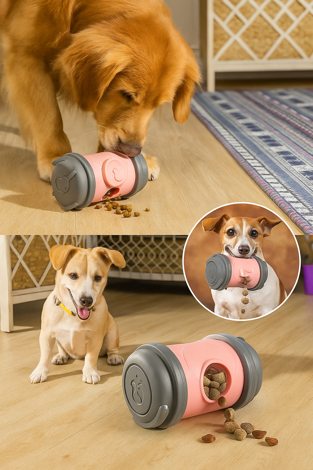 Interaktywny robotyczny dozownik karmy dla psów i kotów