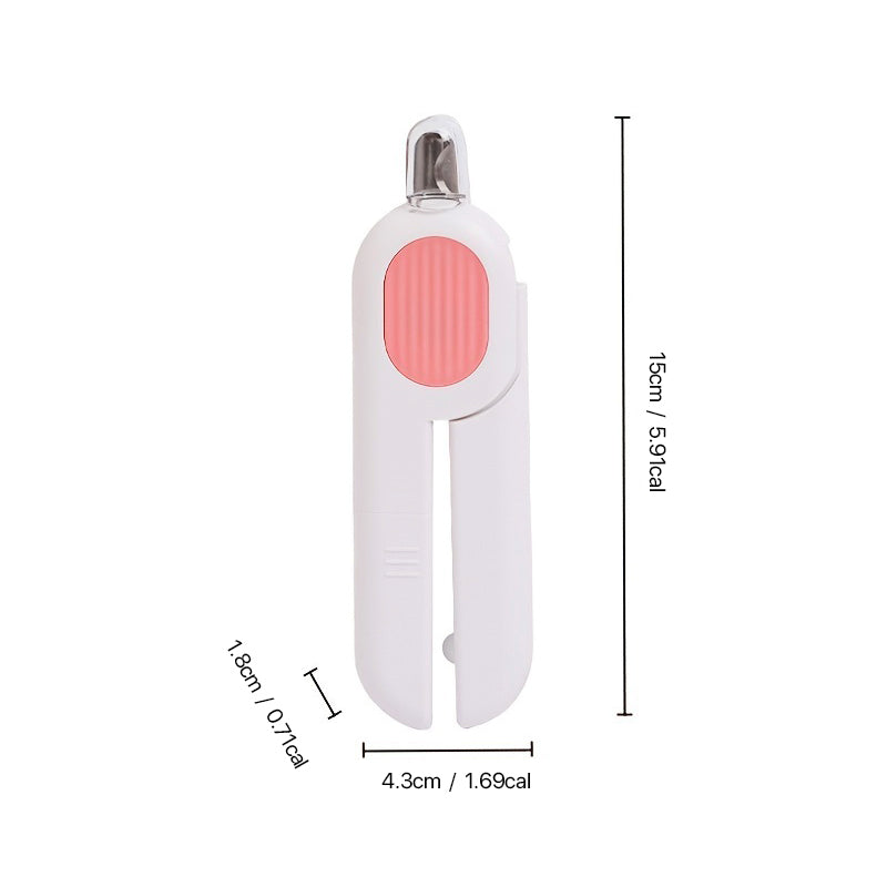 Bezpieczny obcinacz do paznokci LED dla psa i kota