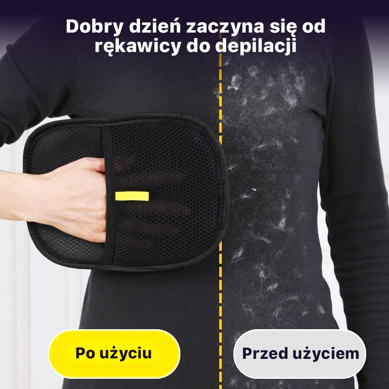 Luksowna, nadająca się do prania rękawica do usuwania sierści dla psa i kota