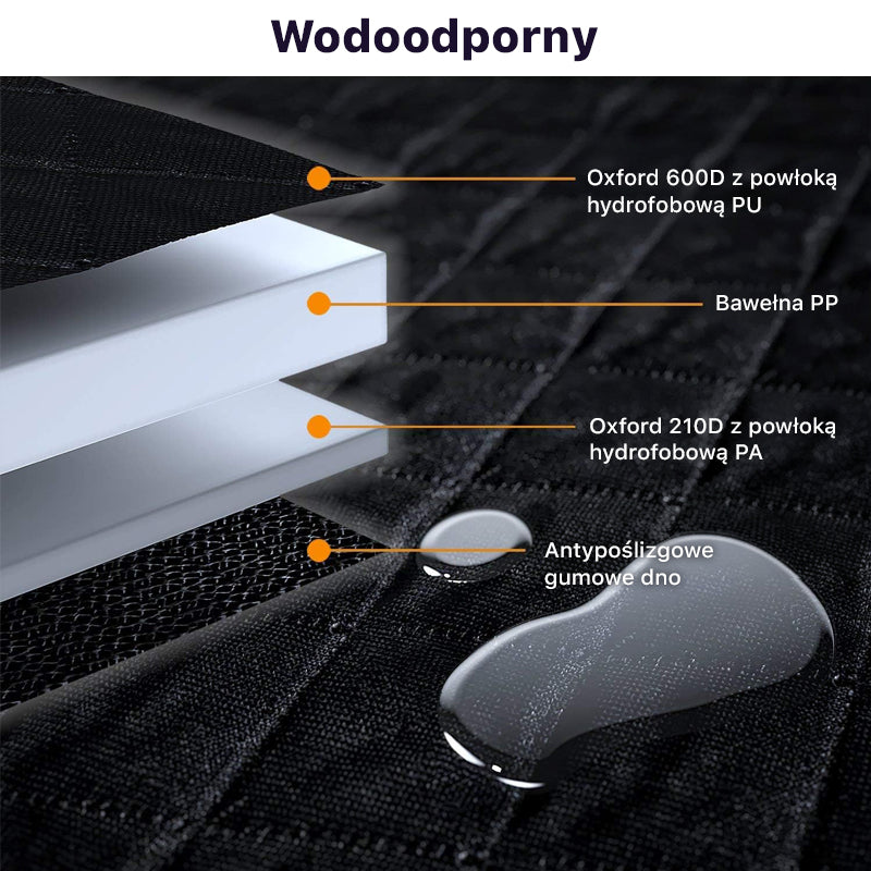 Premium wodoodporny i odporny na zarysowania koc dla psa do samochodu i na kanapę