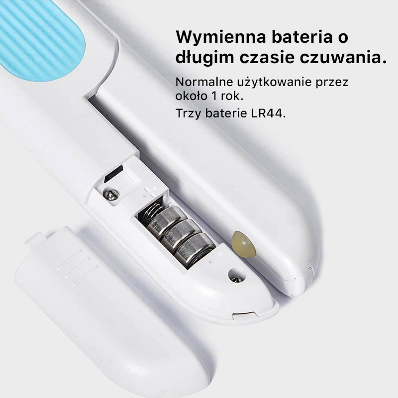 Bezpieczny obcinacz do paznokci LED dla psa i kota