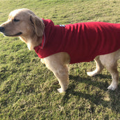 Dwustronna polarowa kurtka dla psa na jesień i zimę