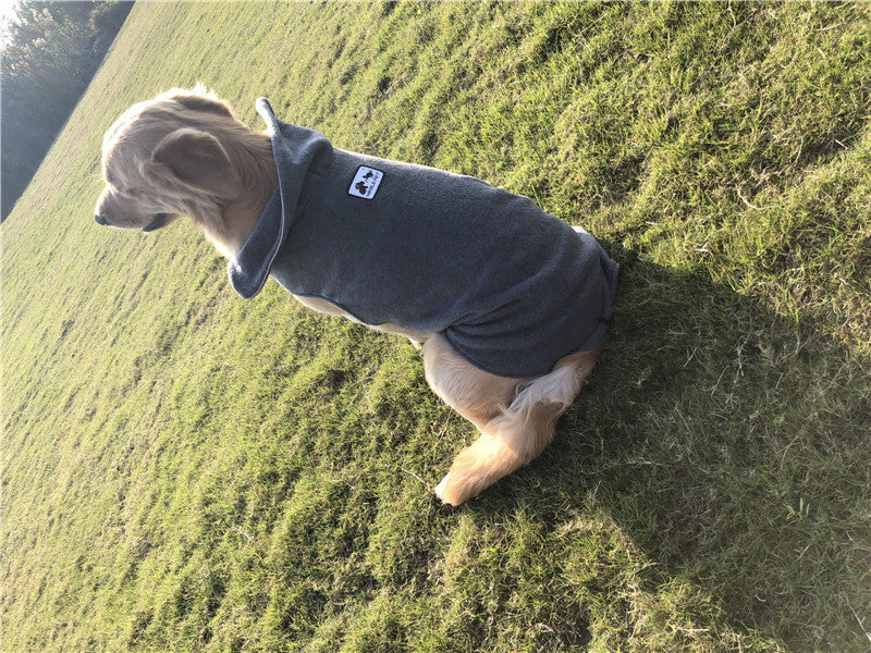 Dwustronna polarowa kurtka dla psa na jesień i zimę